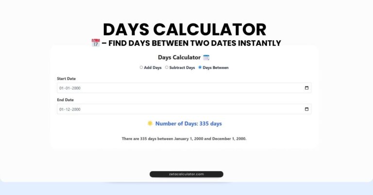 Days Calculator